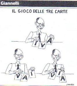 Una vignetta di Gianelli ospitata da Il Corriere della Sera